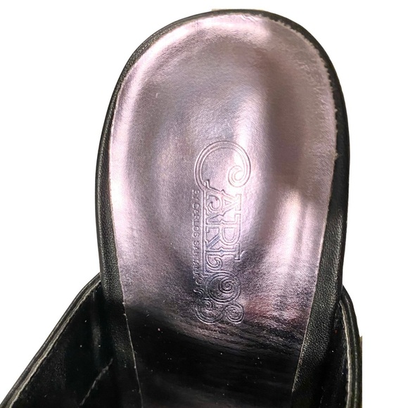 Carlos Santana Black Western Cowboy Booties with Dual Strap Closure Size 8.5 - Picture 7 of 10